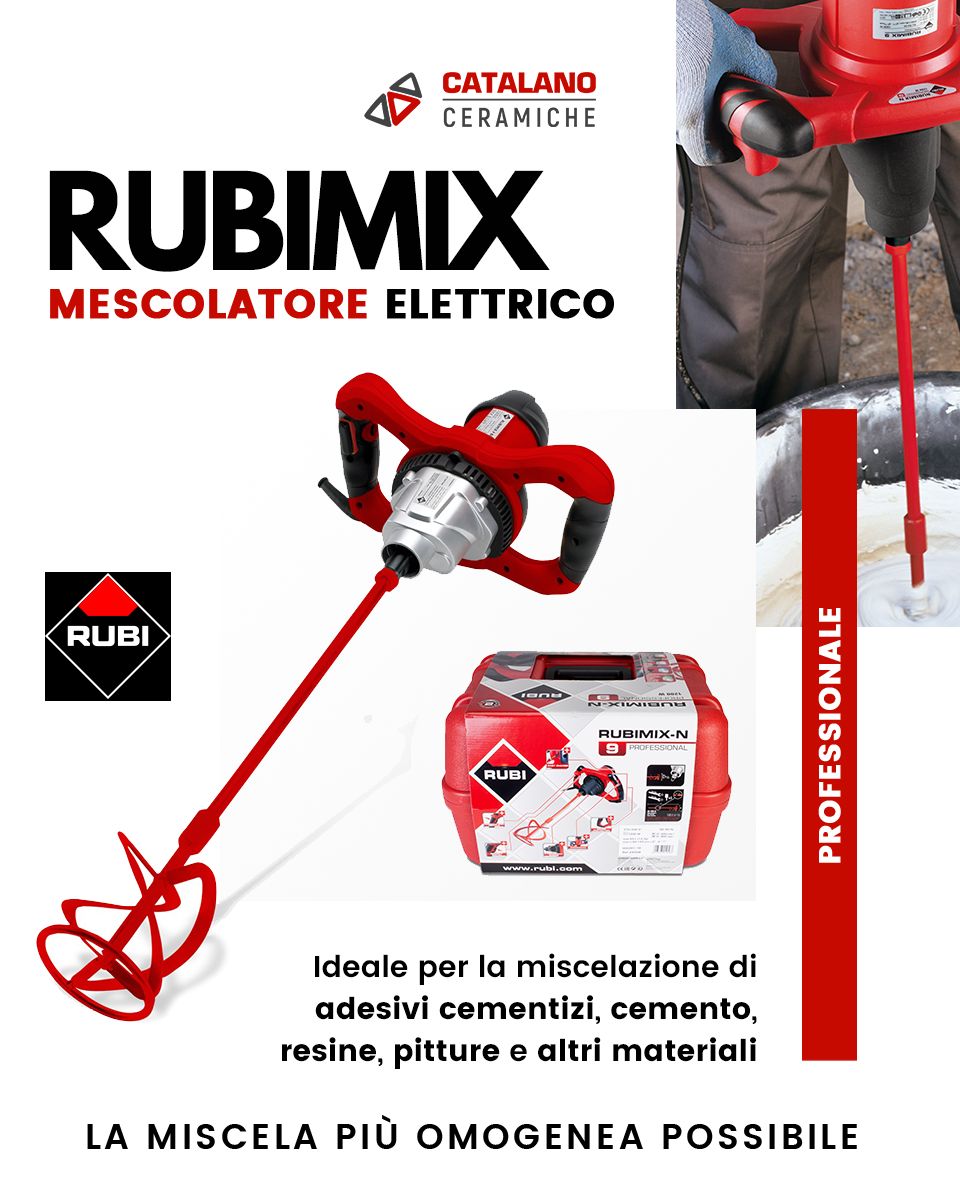 Mescolatore Elettrico Rubimix-9 N - Rubi Tools