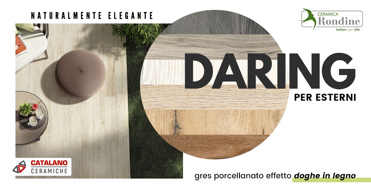 Ceramica Rondine _ Daring per esterni effetto legno