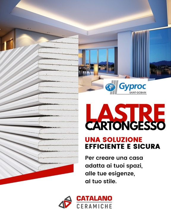 Le lastre in #cartongesso #Gyproc @SaintGobainIT sono una soluzione efficiente e sicura per creare una casa adatta ai tuoi spazi, alle tue esigenze, al tuo stile.