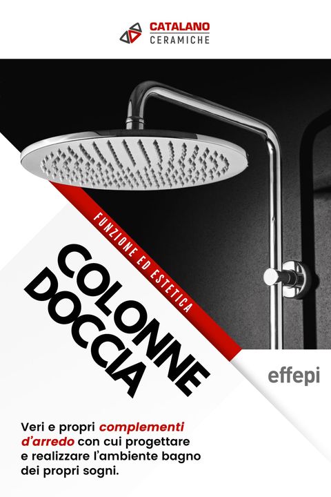 Una perfetta combinazione tra estetica e funzionalità caratterizzano le #Colonne #Doccia Effepi Rubinetterie .