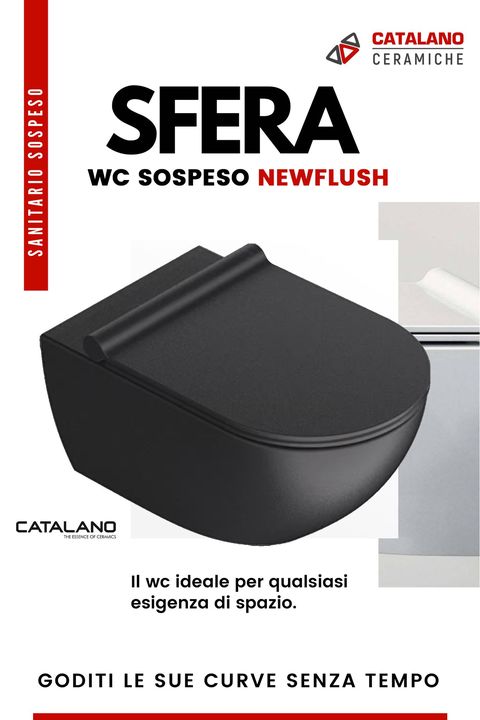 Goditi lo stile senza tempo del wc sospeso #Sfera di Ceramica Catalano  e dona al tuo bagno un aspetto elegante e raffinato.