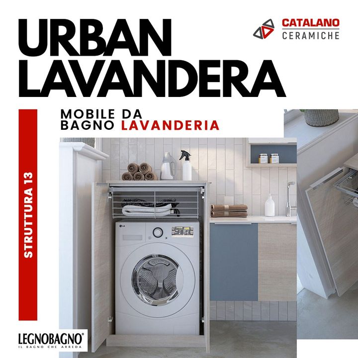 #Urban #Lavandera by Legnobagno, arredo e mobili da bagno ,