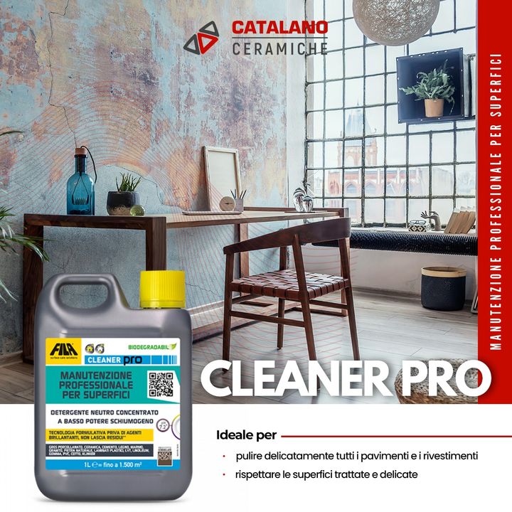 CLEANER PRO  CATALANO CERAMICHE

A cosa serve? 
🔹 Pulisce delicatamente