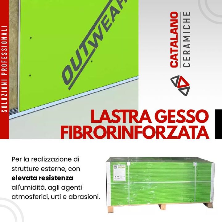 LASTRA DI CARTONGESSO FIBRORINFORZATA OUTWEAR

Utilizzata per la realizzazione di strutture