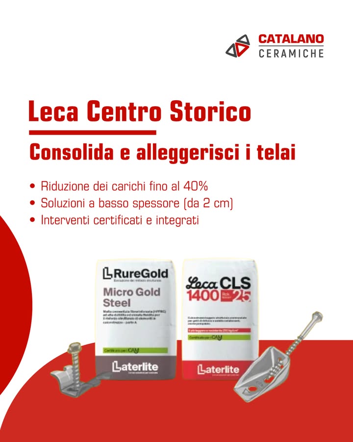 Consolidamento dei solai esistenti?

Da Catalano Ceramiche trovi le soluzioni Leca®