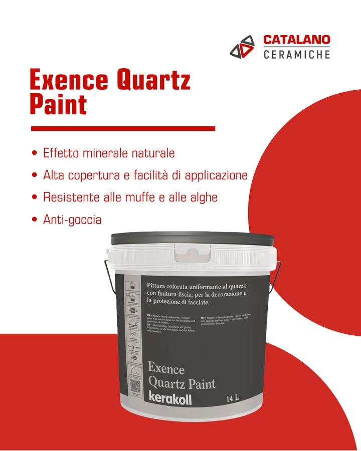 Protezione e resa estetica in un’unica soluzione.
Exence Quartz Paint è