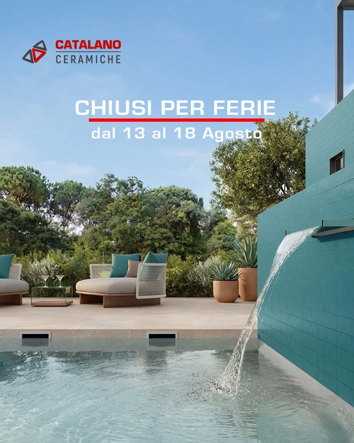 🌞 Chiusura estiva

Informiamo i nostri clienti che Catalano Ceramiche resterà